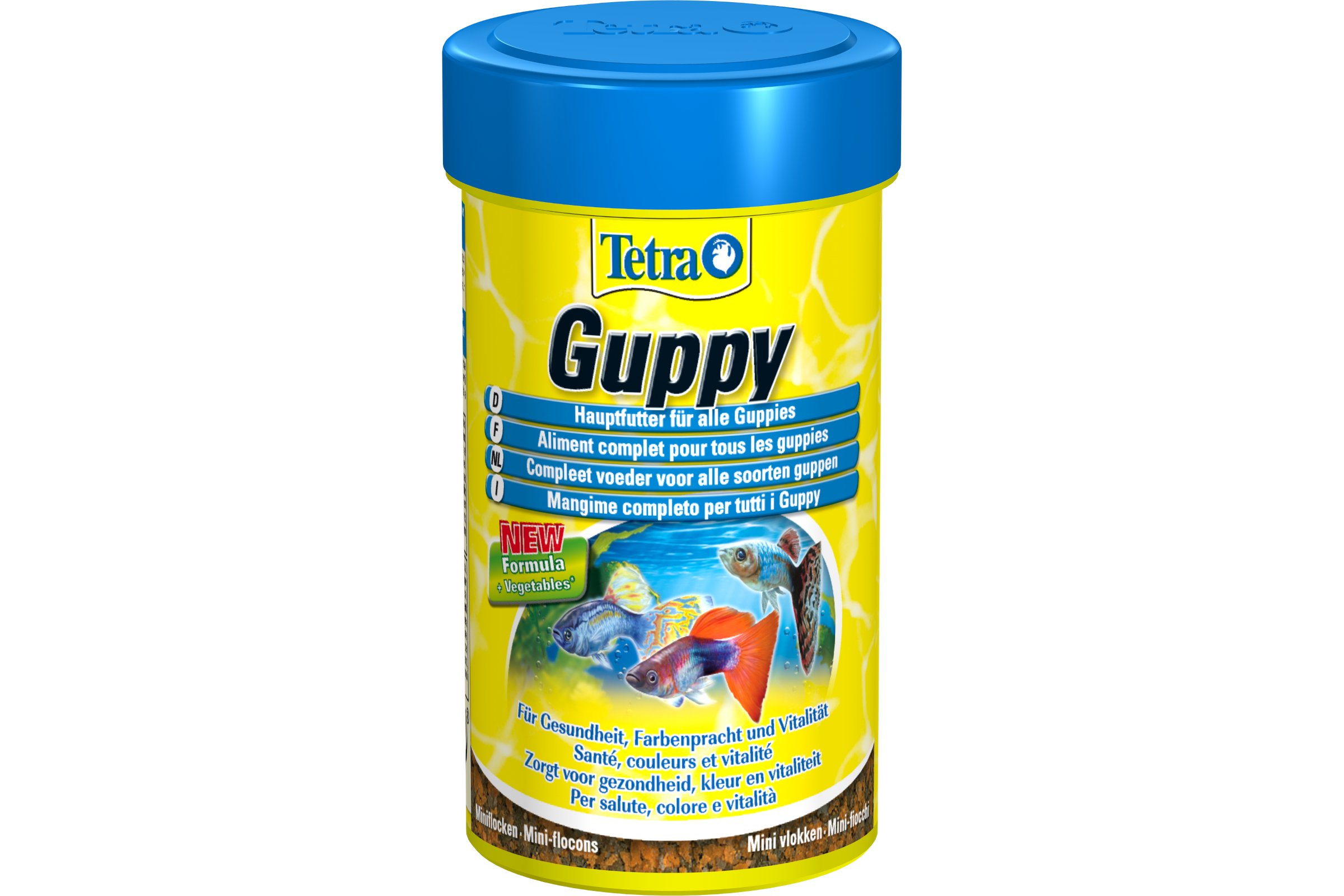 Tetra Guppy Flakes, Hauptfutter-Flocken, in 100 und 250 ml
